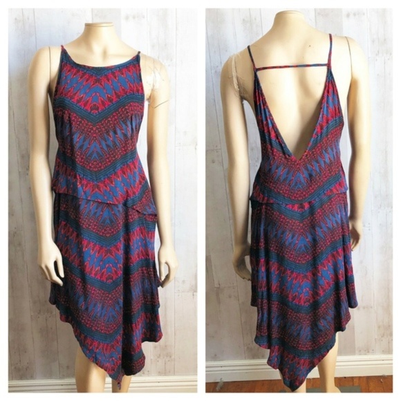 Free People Dresses & Skirts - [Free People] Open Back Asymmetrical Hem Dress